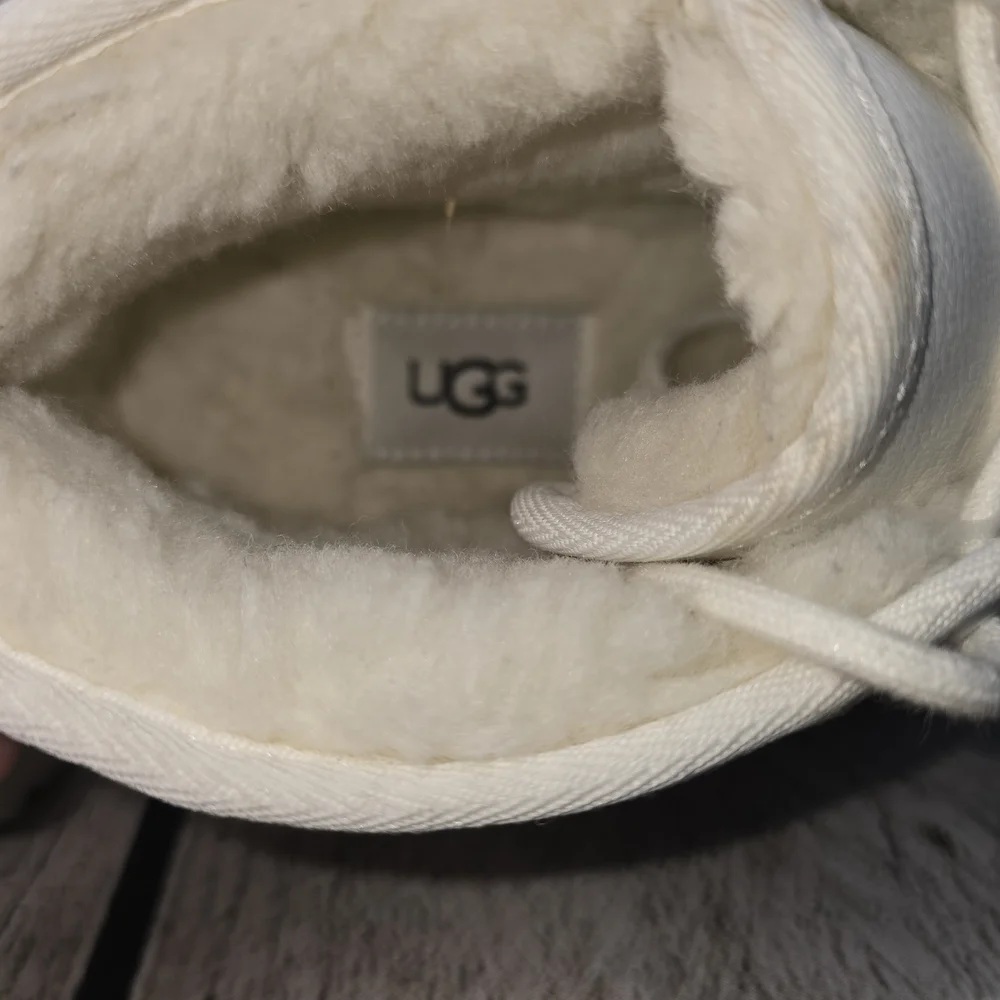 UGG NEUMEL CHOPD CHUKKA ANKLE BOOT WHITE LEATHER MENS SIZE 9 EUC - Picture 9 of 10